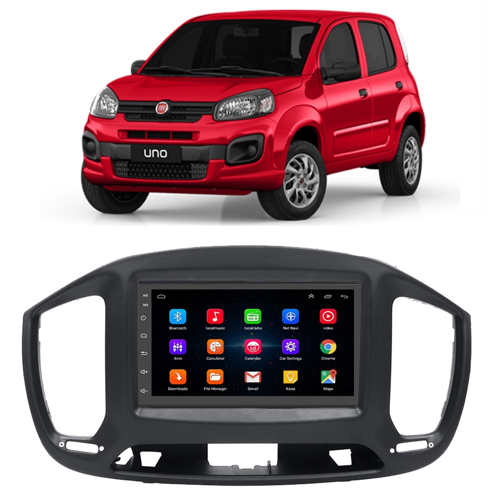 Kit Central Multim Dia Android Fiat Uno