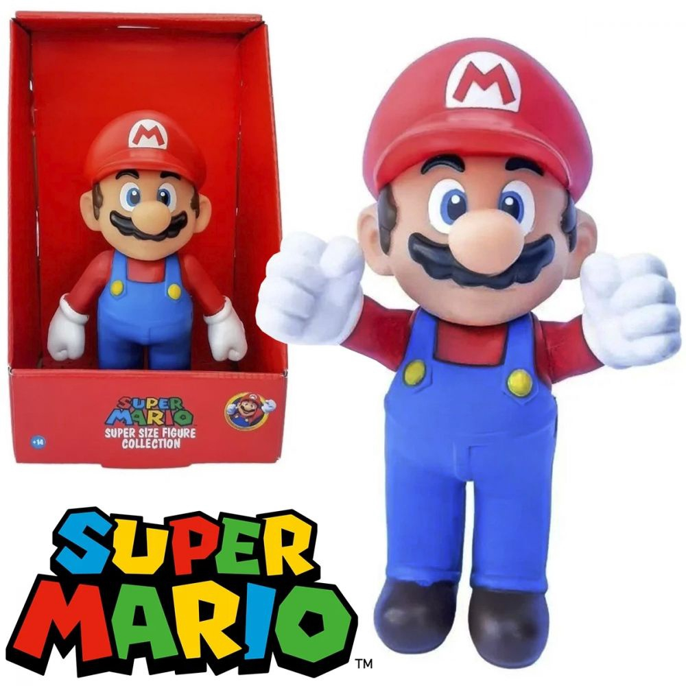 Boneco Super Mario Bros Vinil 20cm Collection em Promoção na Americanas