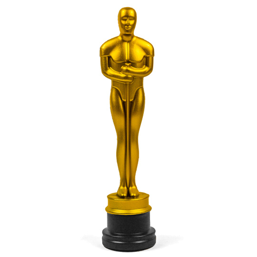 Estatueta Do Oscar Cinema Hollywood De Plástico Dourada em Promoção