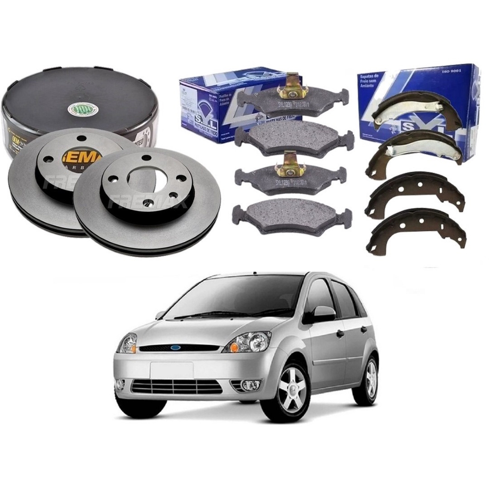 Kit Sapata Disco Pastilha Freio Fremax Syl Original Ford Fiesta