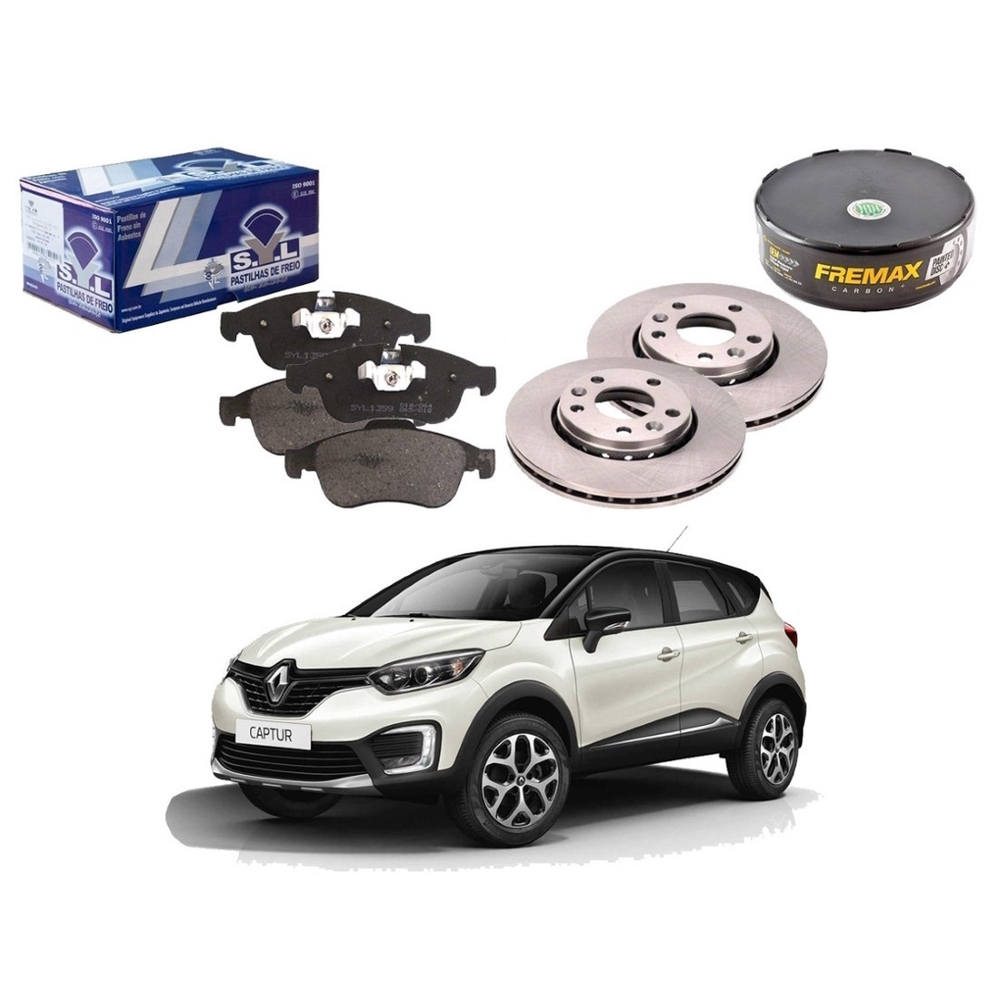 Kit Disco Pastilha Freio Dianteiro Syl Renault Captur A