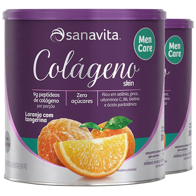 Kit Col Geno Hidrolisado Men Care G Laranja Submarino