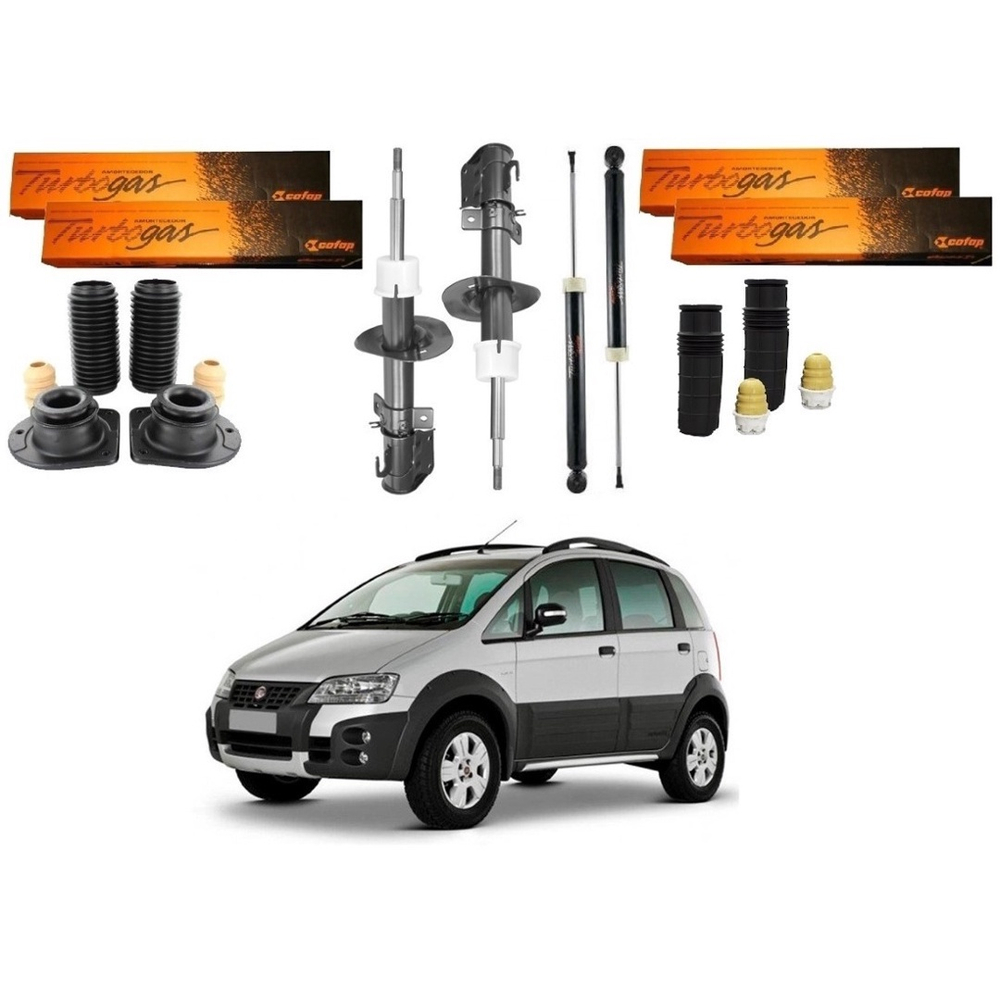 Kit Amortecedor Dianteiro Traseiro Cofap Original Fiat Idea Adventure