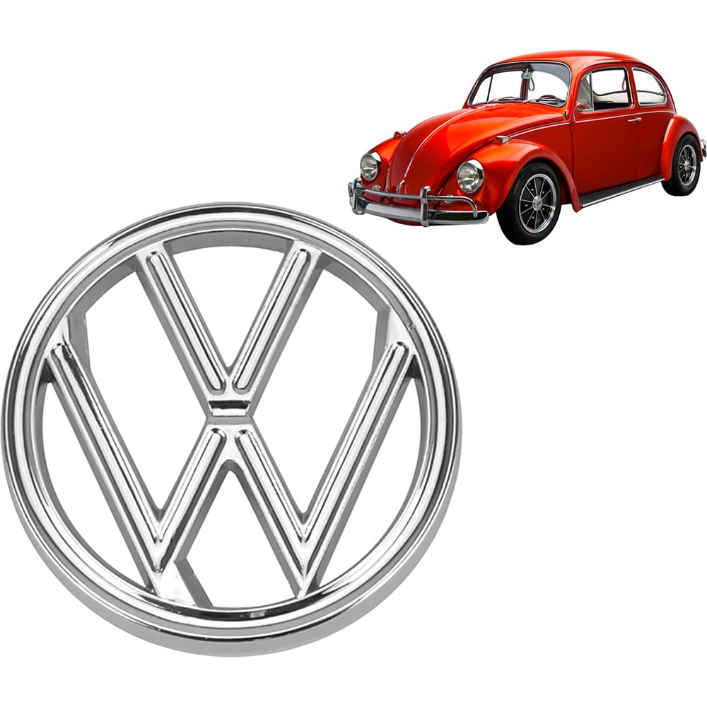 Emblema Logo Capo Vw Fusca Cromado No Shoptime