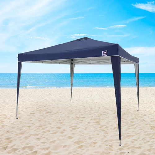 Tenda Praia Gazebo 3x3 Azul Camping Sanfonada Dobrável Bel no Shoptime