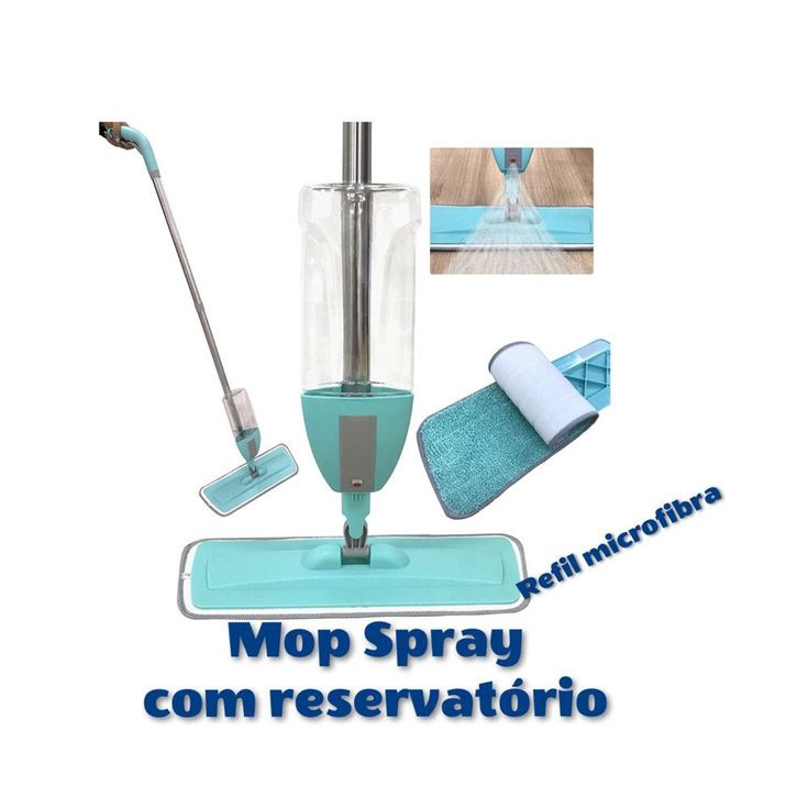 Mop Spray Rodo Mágico Esfregão Reservatório Limpeza Profunda Vassoura