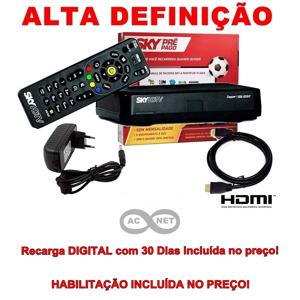 Sky Pre Pago Flex Dias Do Pacote Digital Habilita O Submarino