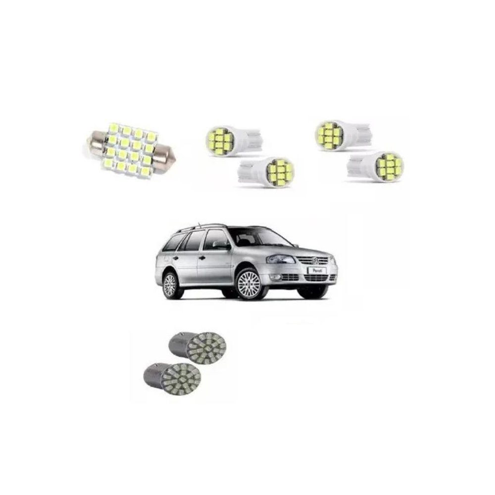 Kit Led Pingo Torpedo Gol Parati Vw Farolete Placa Teto R No Shoptime