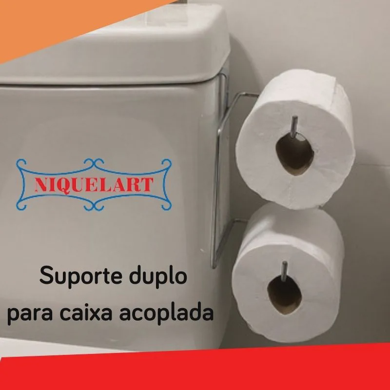 Suporte De Papel Higienico Duplo Para Caixa Acoplada No Shoptime