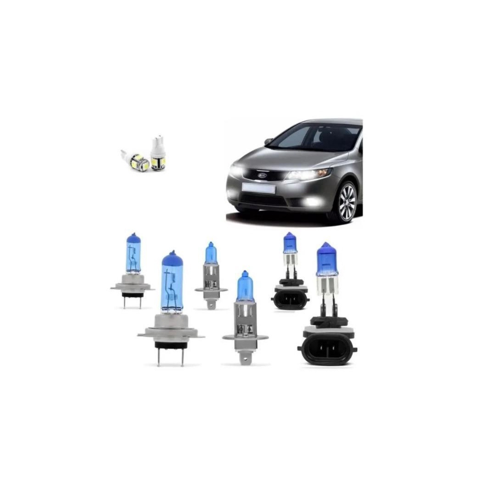 Kit Farol Kia Cerato 2009 2010 2011 2012 Super Branca No Shoptime