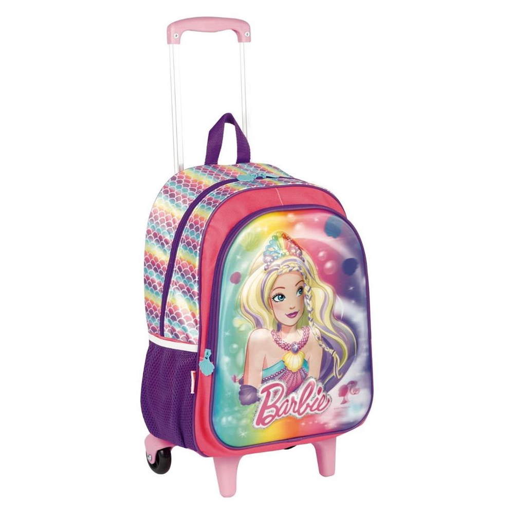 Mochila Barbie Sereia Tam G Infantil Rodinhas Escolar Submarino