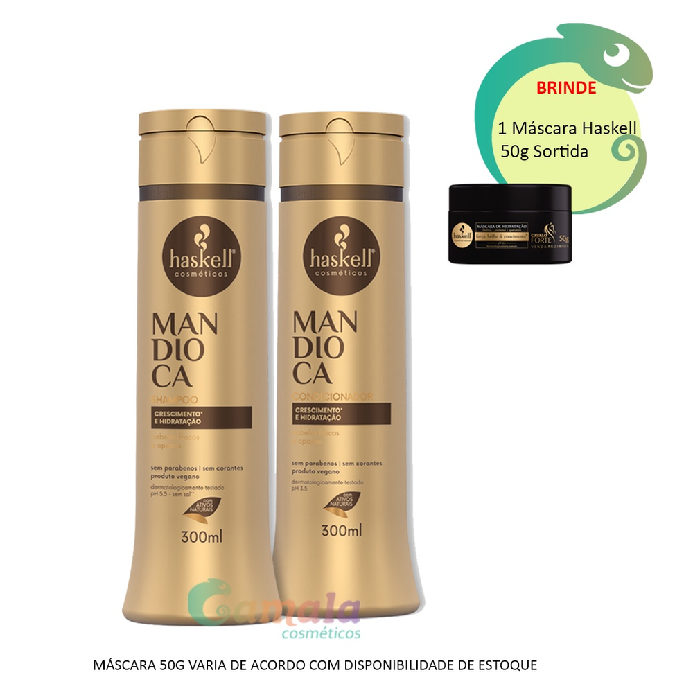 Kit Haskell Mandioca Shampo E Condicionador 300ml No Shoptime