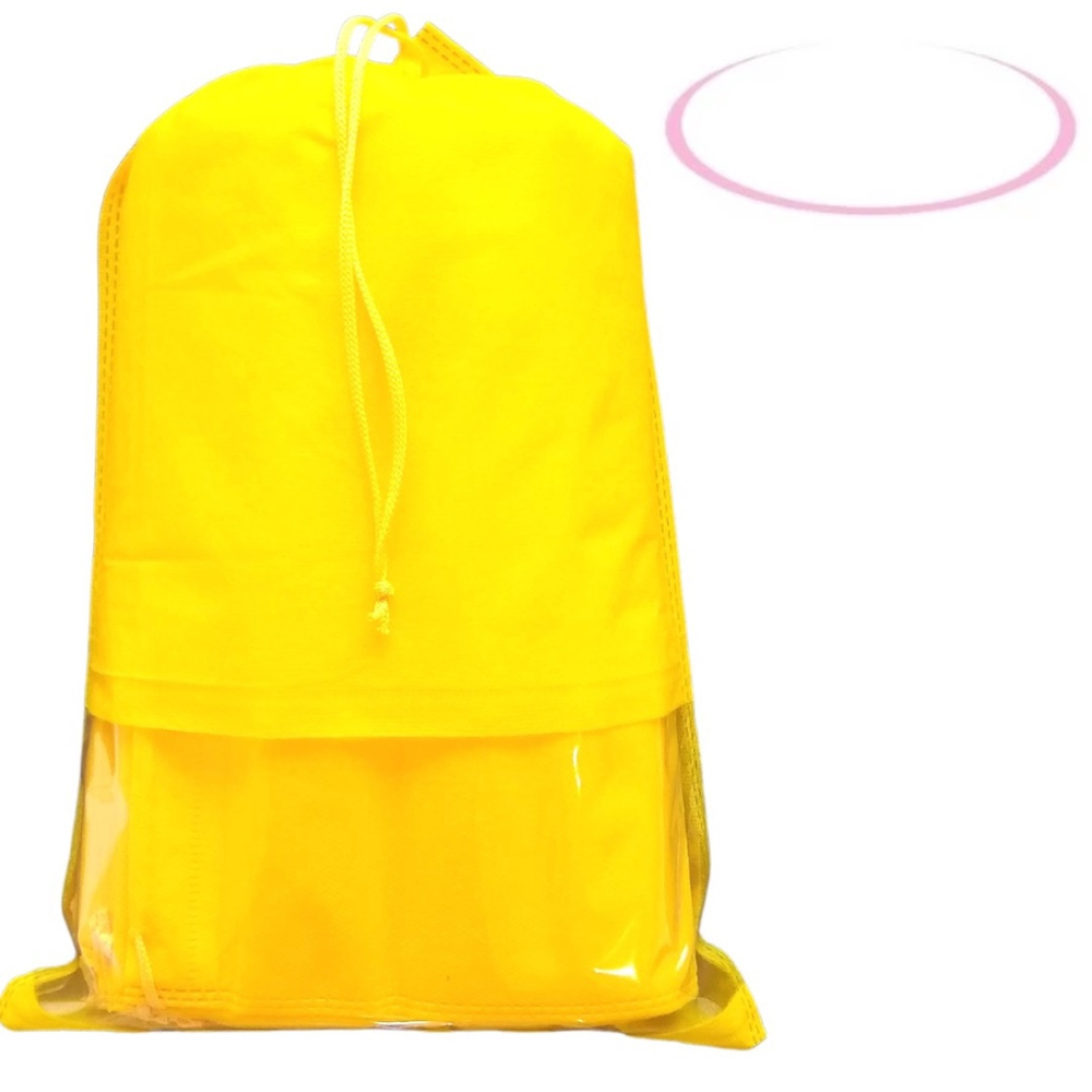 Kit 100 Saco Tnt Amarelo Sapato Organizado Lingerie C Visor Submarino