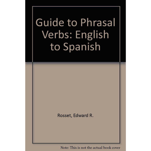 Stanley Guide To Phrasal Verbs English To Spanish Submarino