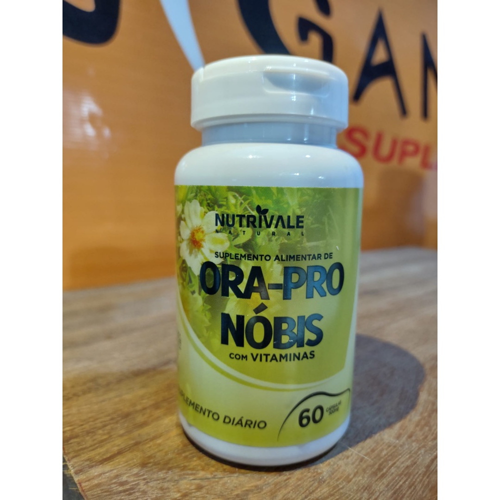 Ora pro nóbis Vitaminas 500mg 60 cápsulas Nutrivale no Shoptime