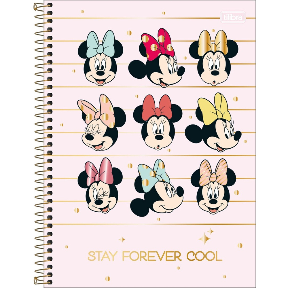 Caderno Minnie Capa Dura 10 Matérias 160 folhas Cool em Promoção na