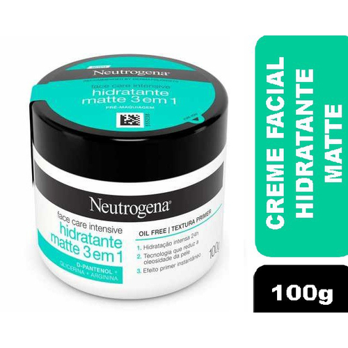 Neutrogena Face Care Intensive Creme Facial Hidratante Matt Submarino