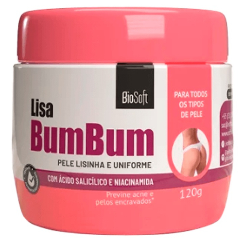 Creme Lisa Bumbum Hidratante Bio Soft G Submarino