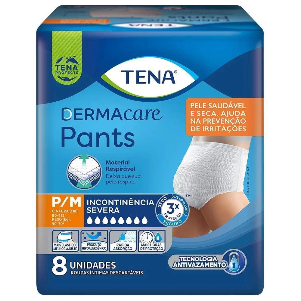 Fralda Tena Pants Derma Care P M Unidades Em Promo O Ofertas