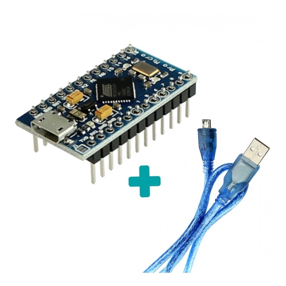 Placa Leonardo Pro Micro Atmega U Mhz V Cabo Usb Para Arduino