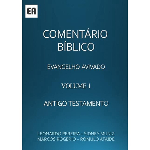 Comentario Biblico Volume 1 Antigo Testamento Volume 1 Antigo