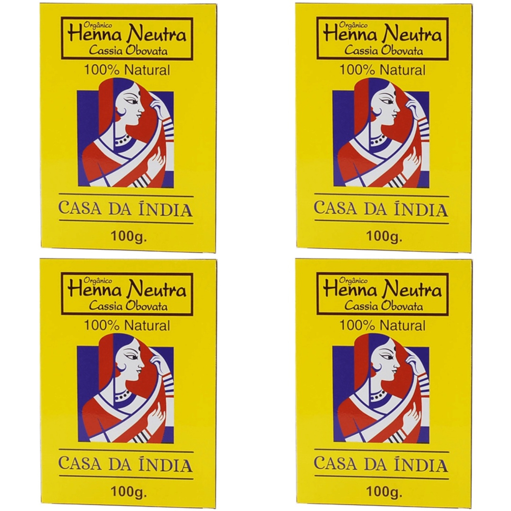 Kit Henna Po Neutra Cassia Obovata Casa Da India Submarino