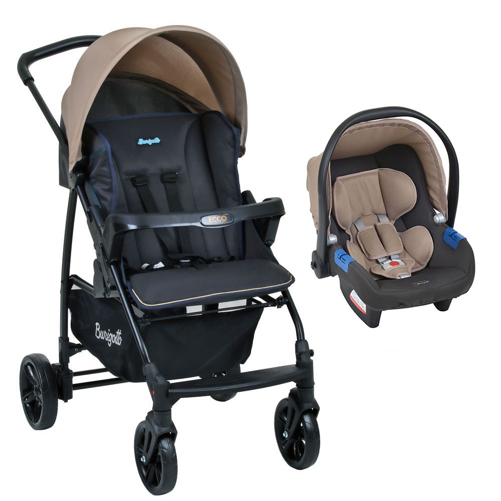 Travel System Burigotto Carrinho de Bebê Bebê Conforto Ecco