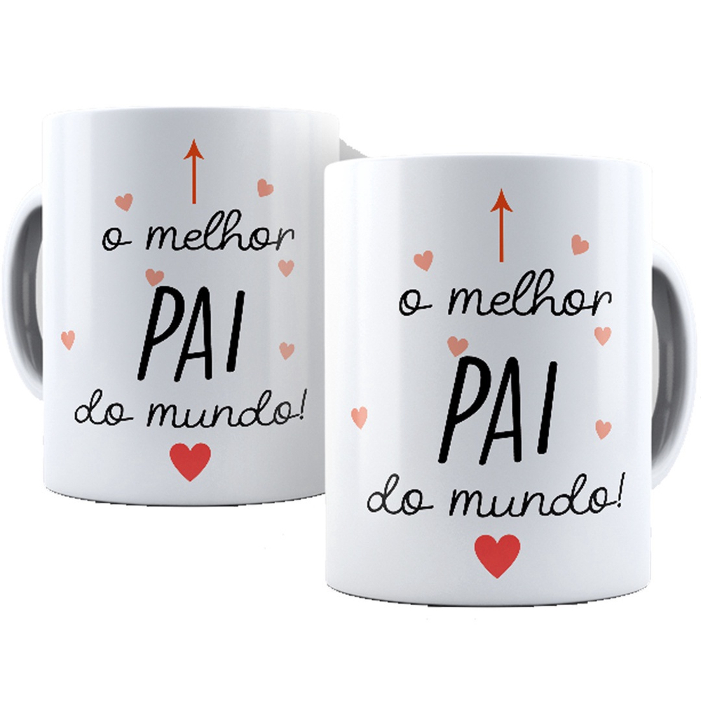 Caneca Melhor Pai Do Mundo Presente Dia Dos Pais Papai No Shoptime