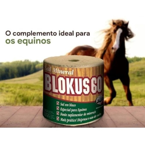 Sal Mineral Cavalo Blokus Nutri O Equinos Kg No Shoptime