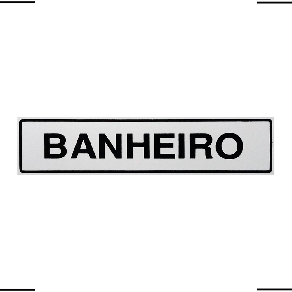 Placa De Sinalização Banheiro 30x7 Acesso B 510 F9e Submarino