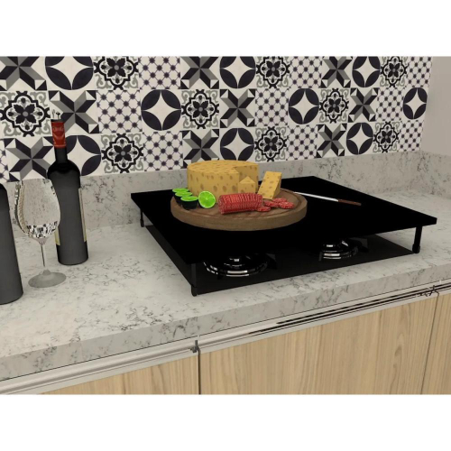 Tampa Para Cooktop 4 Bocas Fischer Consul Electrolux Preto em Promoção