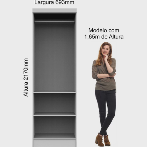 Guarda Roupa Modulado Portas Infinity M Veis Castro No Shoptime