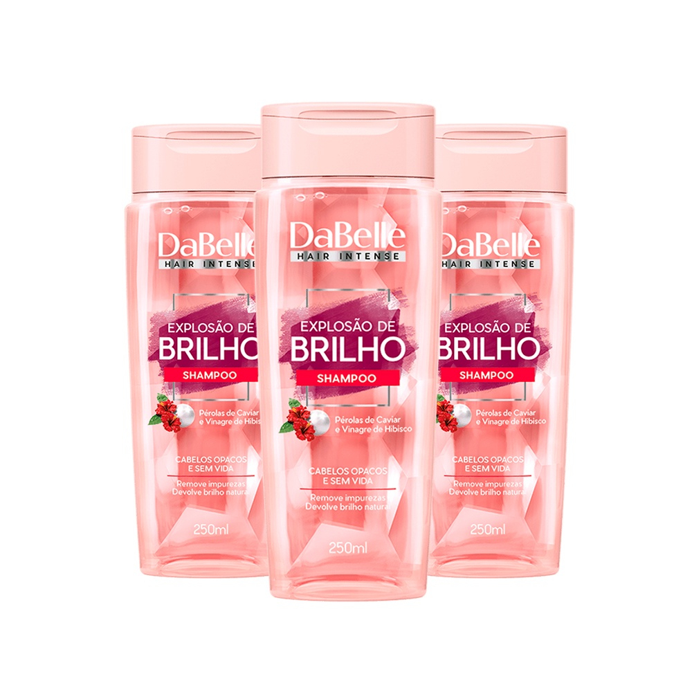 Shampoo Dabelle Hair Intense Explosão de Brilho Vinagre de Hibisco