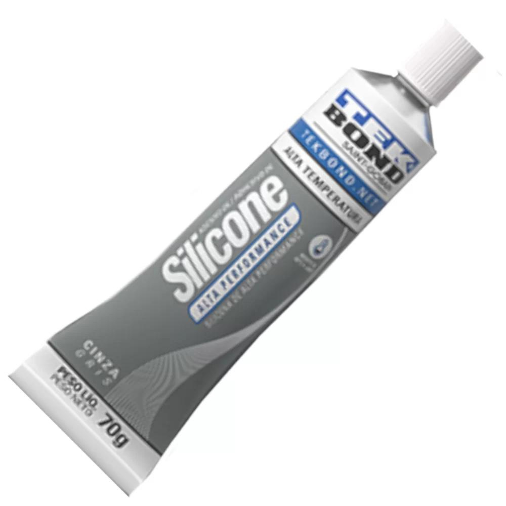 Adesivo Silicone Tekbond Alta Performance Oximico Cinza G Submarino