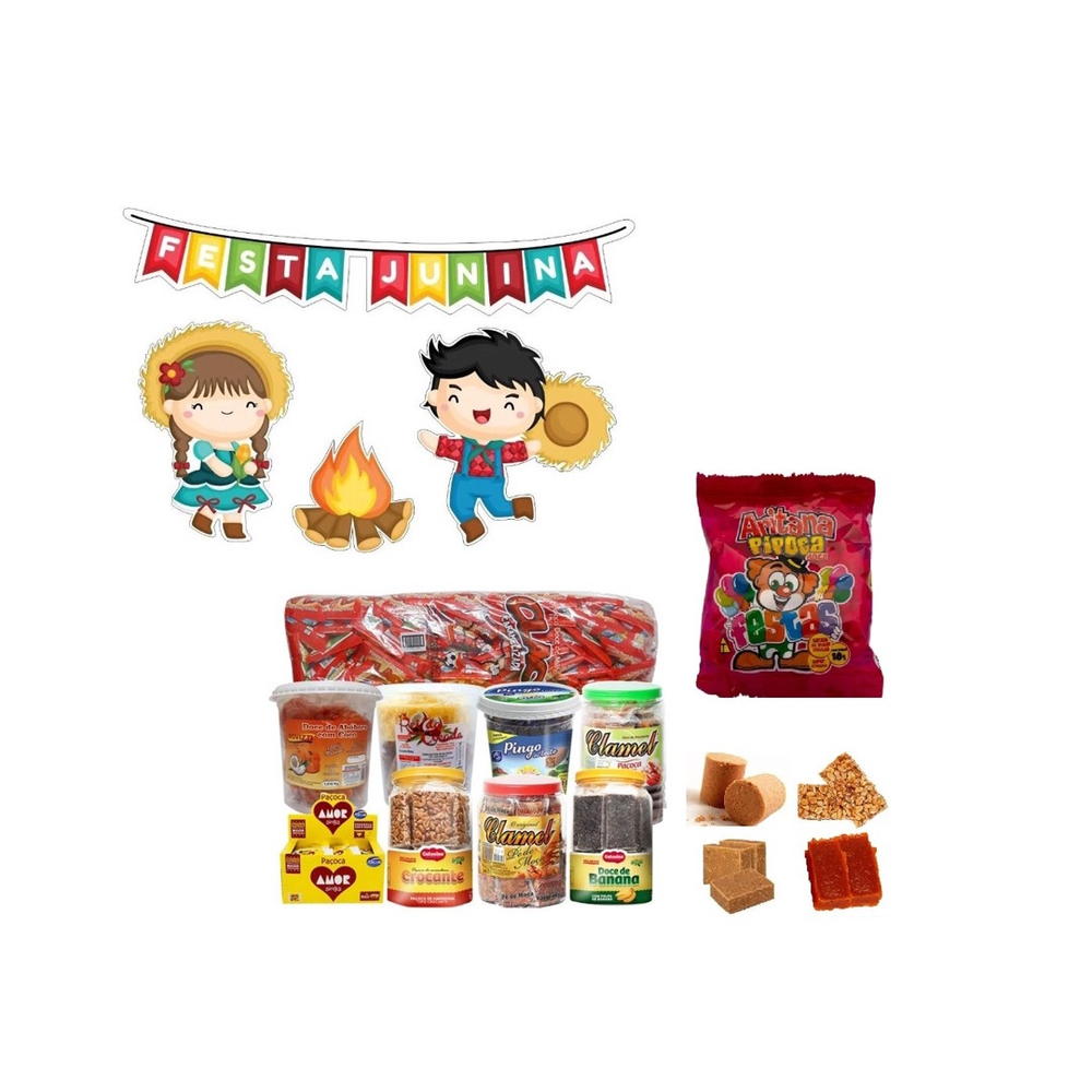 Kit Doces Festa Junina Itens Amendoim Doce De Leite No Shoptime