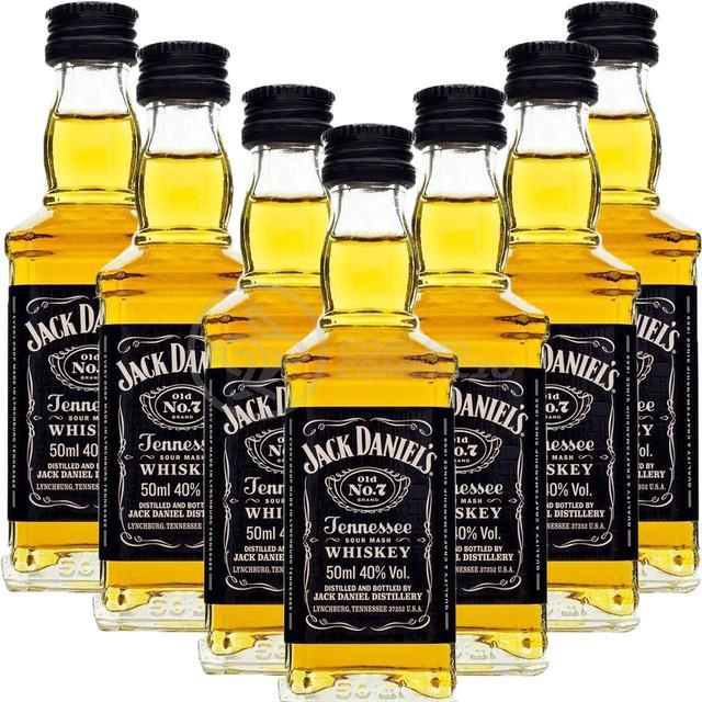 Kit 7 Miniatura Whisky Uísque Jack Daniels Nº7 Original 50Ml no Shoptime