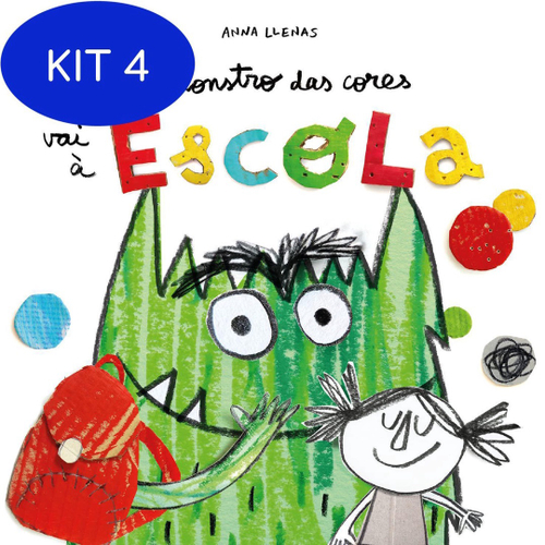 Kit Livro Infantil O Monstro Das Cores Vai Escola Anna No Shoptime