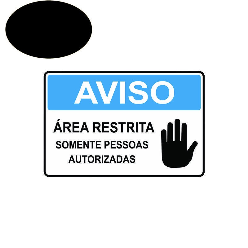 Kit 7 Placa De Sinalização Área Restrita Somente Autorizadas Submarino