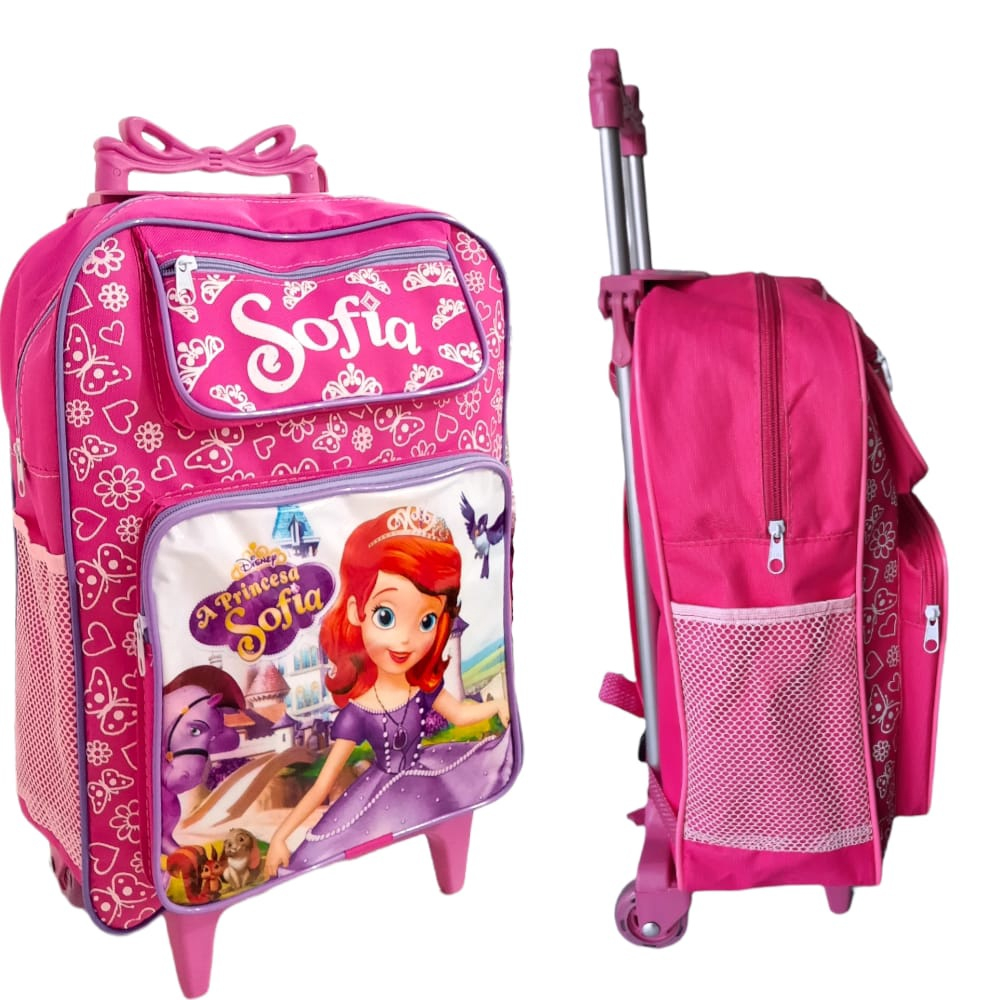 Mochila Feminina Infantil Rodinhas Meninas Princesa Sofia No Shoptime