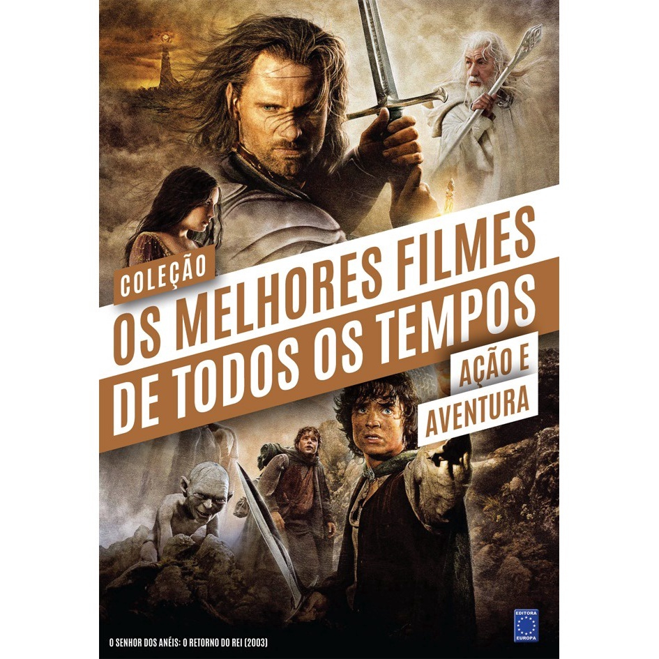 Livro Coleção Os Melhores Filmes de Todos os Tempos Ação e Aventura