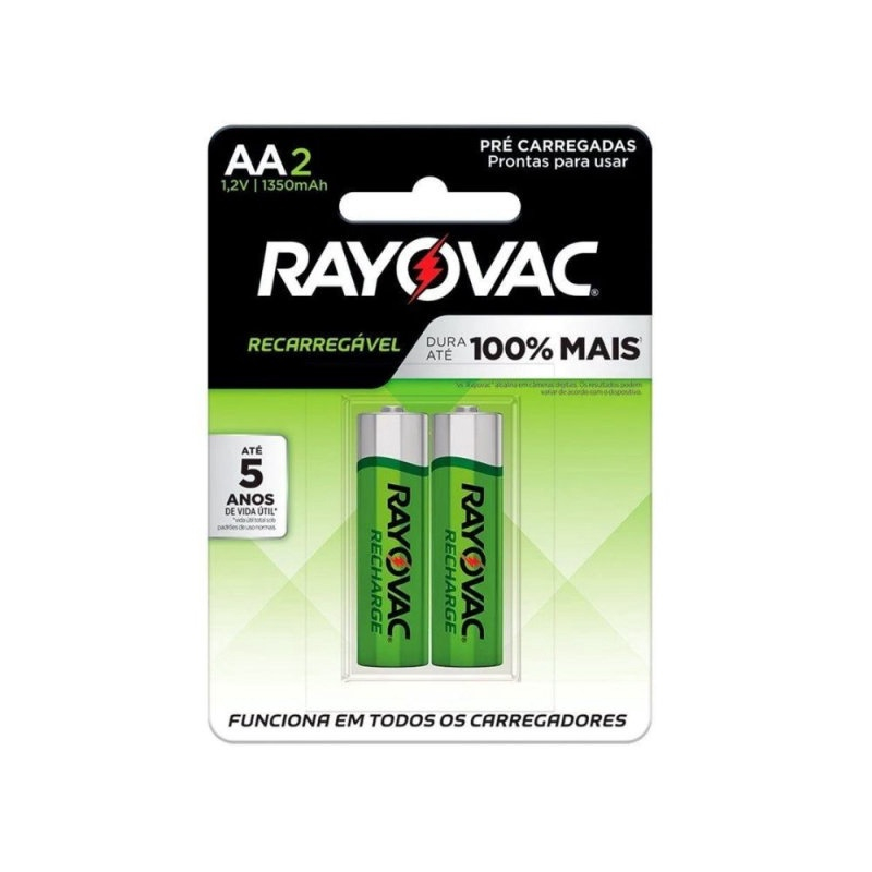 Pilha Recarregavel Rayovac Aa Unidades No Shoptime