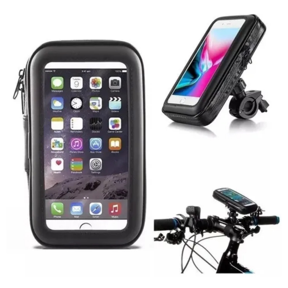 Suporte Capa Celular Moto Bike Bicicleta Gps Prova D Água no Shoptime