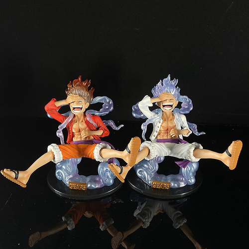 17cm Anime One Piece Figura Luffy Gear 5 Figura de Ação Sun God Luffy