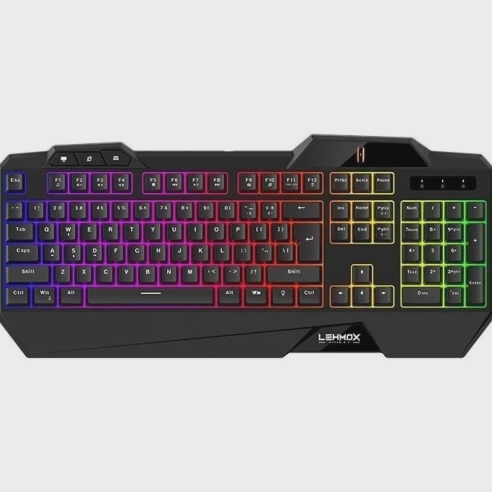 Teclado Gamer Semi mecânico Rgb Lehmox Gt t3 Jogos no Shoptime