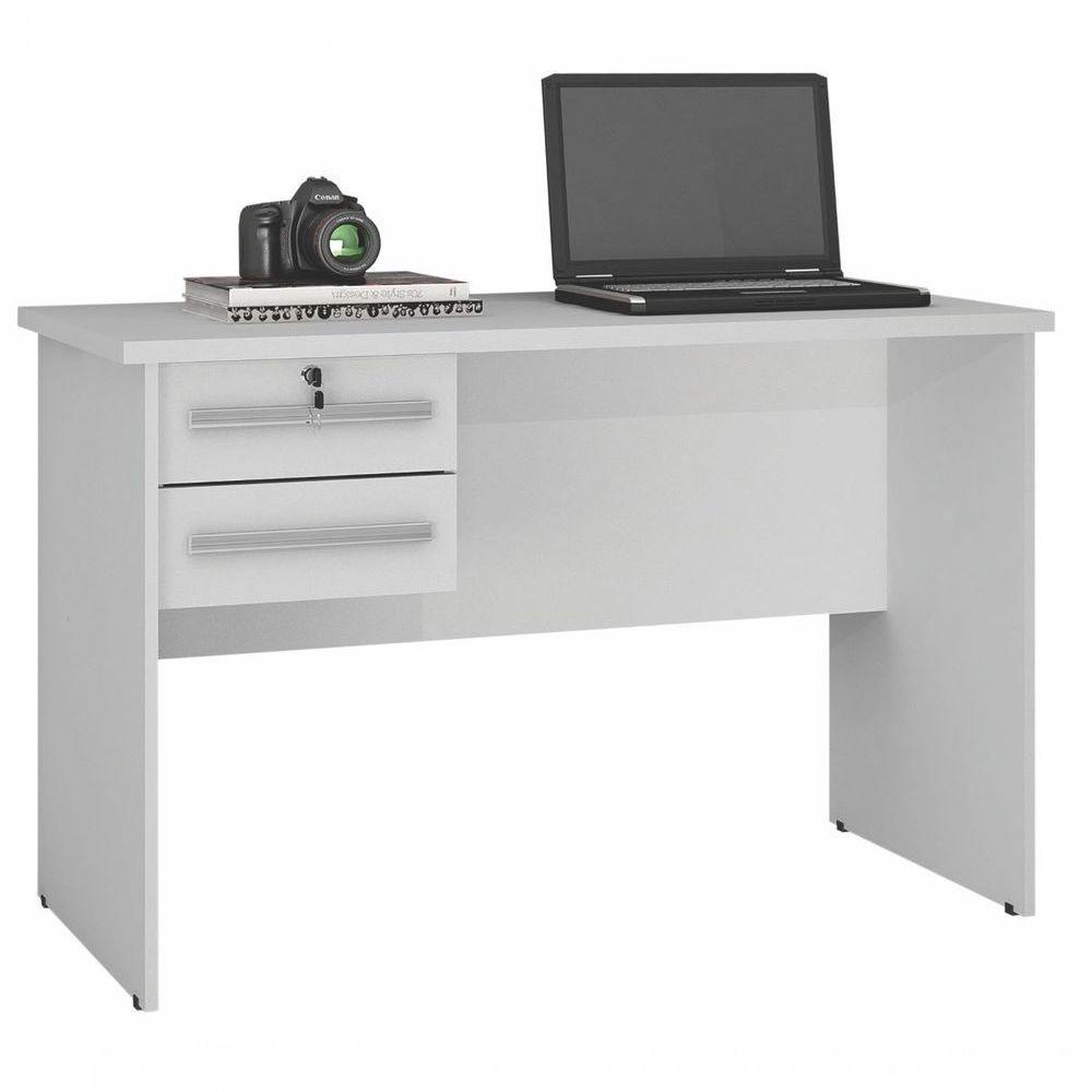 Mesa Para Computador 2 Gavetas Byte Valdemóveis Branco no Shoptime