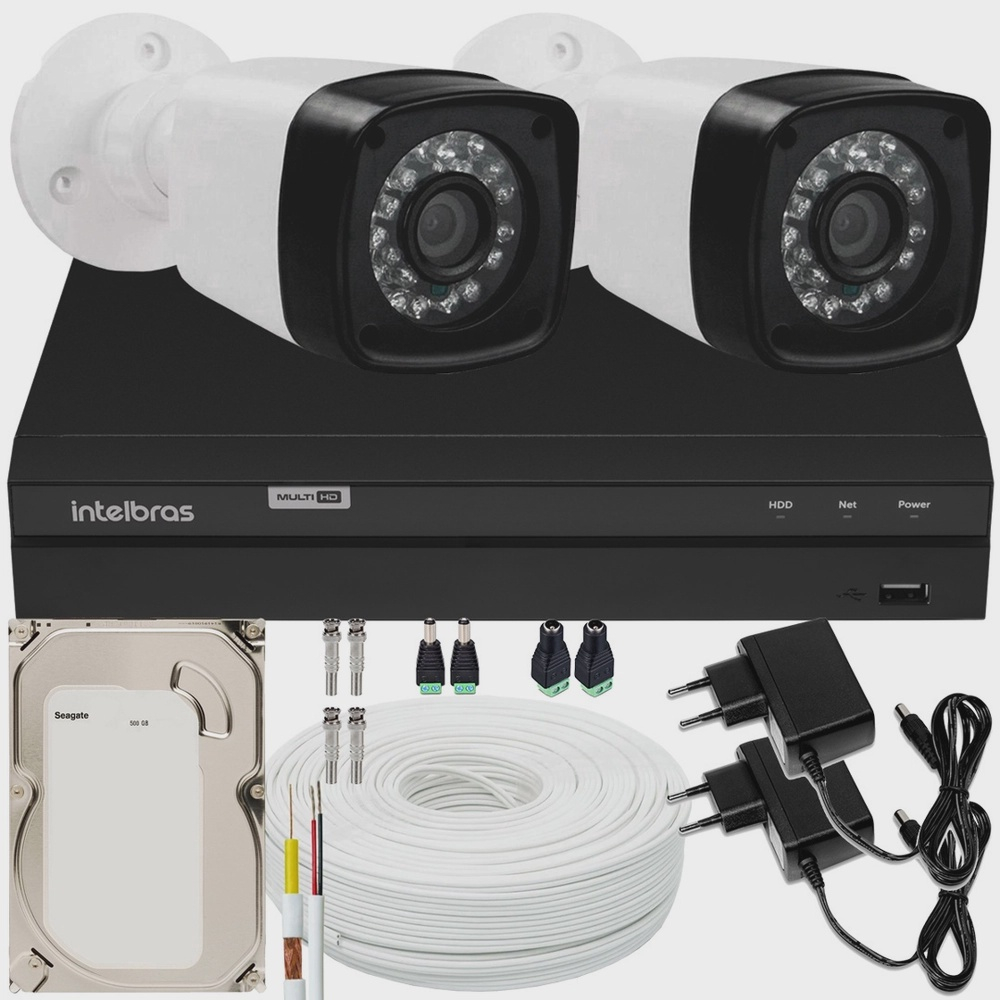 Kit Dvr Intelbras Canais H C Meras Full Hd Metros Submarino