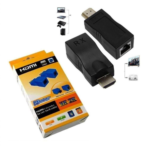 Extensor Hdmi Metros Via Cabo Rede Rj Cat E Cobre No Shoptime