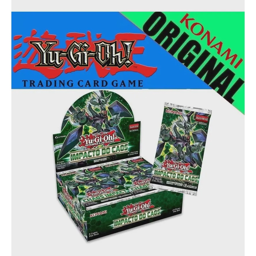 Box Boosters Yu Gi Oh Impacto Do Caos Yugioh Cards Cartas Konami Em