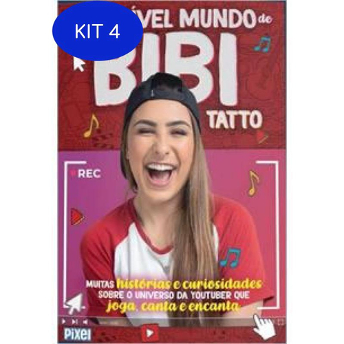 Kit 4 Livro O Incrível Mundo De Bibi Tatto Muitas Histórias Submarino