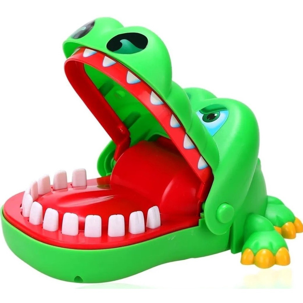 Jogo Infantil Brinquedo Dentista Crocodilo Morde Dedo Desafio Jacaré